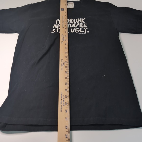 Vintage Don't Panic T-Shirt I'm Drunk And you're still ugly 2002 Size Medium - Picture 2 of 8